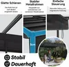A collage of images showcasing the features of a pergola, including close-ups of its construction and a lifestyle shot of people using it. Náhled obrázku produktu