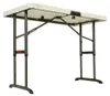 Opklapbare tuintafel, wit, afmetingen 122 x 61 x 61 cm, Productafbeelding-voorbeeld 8