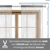 wometo Fadenvorhang Türvorhang Fäden 90x245 grau - Produktbild-Vorschau 2
