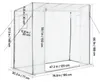 SucceBuy Gewächshaus 195x77x146/168 cm, Foliengewächshaus Produktbild-Vorschau 8