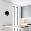 Glasuhr Wanduhr Küchenuhr Echt-Glas 30fi cm Chili Feuer rot Produktbild-Vorschau 5