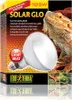 The image shows the packaging of a reptile heat lamp, with a close-up of the lamp and a bearded dragon on the right side. Produktbild-Vorschau