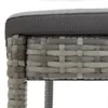 7-tlg. Gartenbar-Set Grau Massivholz Akazie und Poly Rattan Produktbild-Vorschau 9