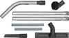 A collection of vacuum cleaner accessories laid out on a white background. Podgląd zdjęcia produktu