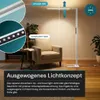 Lampada da terra LED LUXULA, 45 W, 4000 K, bianco neutro, Anteprima dell’immagine prodotto 5