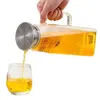 2 Liter Glas Karaffe Glaskrug mit Deckel, Wasserkaraffe, Produktbild-Vorschau 2