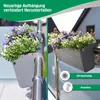 Fioriera da balcone BALKONA CLASSICO in plastica grigio Anteprima dell’immagine prodotto 10