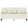 Design Möbel 2-Sitzer-Sofa Creme 140 cm Samt - 2024 Neu Produktbild-Vorschau 3