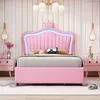 Flieks Polsterbett 90x200cm mit Lattenrost, Jugendbett Produktbild-Vorschau 3