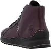 A rear view of a single purple boot on a white background. Produktbild-Vorschau