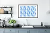 MuchoWow® Gerahmtes Poster Blumen - Blau - Hortensie 90x60 Produktbild-Vorschau 4