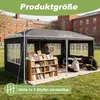 Pavillon 3x6 meter, geschikt voor de tuin, wintervast, Productafbeelding-voorbeeld 2