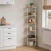 6-Ebenen Eckregal 154cm Eckregale Aufbewahrungsregal Produktbild-Vorschau 7