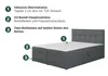 A diagram illustrating the features of a bed, with numbered callouts pointing to different components. Náhľad obrázku produktu