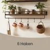 VASAGLE Wandregal 2er Set, Wandboard mit Stange, Produktbild-Vorschau 7