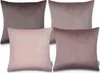 Samt Kissenbezug 4er Set Kissenbezüge Deko Wohnzimmer Produktbild-Vorschau 1