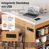 Kuchynský ostrov značky Merax s LED osvetlením, barový pult Náhľad obrázku produktu 8