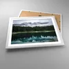 Gerahmtes Poster - Weißer Rahmen - Landschaft Berge Wolken Produktbild-Vorschau 3