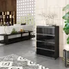 Commode anthracite/noir, finition haute brillance, avec 4 Voir les images du produit 4