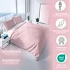 Baumwolle Bettwäsche Set 200x220 cm Rosa Weiß Rauten Produktbild-Vorschau 2