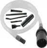 A set of vacuum cleaner attachments and a hose are arranged on a white background. Produktbild-Vorschau