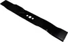 A black lawnmower blade is shown against a white background. Produktbild-Vorschau