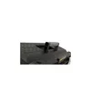 A close-up view of the top of a black tool box with a black handle. Voir les images du produit