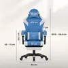 Fotel gamingowy Huzaro Force 3.7 Blue z ergonomiczną Podgląd zdjęcia produktu 2