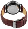 Excellanc Herren Armband Uhr Weiß Braun Analog Kunst Leder Produktbild-Vorschau 3
