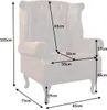 riess-ambiente Chesterfield Sessel 85cm antik braun Produktbild-Vorschau 9