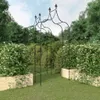 vidaXL Záhradné oblúky 2 ks čierne 120x38x260 cm oceľ Náhľad obrázku produktu 2