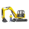 Bruder 02466 - Cat Minibagger mit Bauarbeiter Náhľad obrázku produktu 15