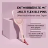 PARSA Beauty LOV.U Entwirrbürste beige groß – flexibel & Produktbild-Vorschau 3
