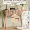 Stolik konsolowy wykonany z rattanu, 100 x 35 x 80 cm, z 2 Podgląd zdjęcia produktu 5