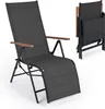 COSTWAY - 1 transat pliable, chaise longue avec dossier Voir les images du produit 1