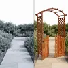 Arco di rose in legno con porta Pergola ad arco traliccio Anteprima dell’immagine prodotto 11