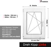 Framex Premium Kunststofffenster Breite x Höhe: (60 x 90 Produktbild-Vorschau 2