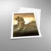 Poster - Poster ohne Rahmen - Löwen Sonnenuntergang Felsen Produktbild-Vorschau 3
