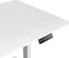 Close-up of a white desk with a black control panel. Produktbild-Vorschau