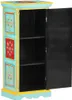 vidaXL Highboard Handbemalt 40x30x90 cm Mango Massivholz Produktbild-Vorschau 1