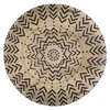 Jutový koberec, kulatý, Ø 120 cm, geometrický vzor Náhled obrázku produktu 6