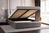 Polsterbett 200x200 cm Velor - Samtbett, Doppelbett mit Produktbild-Vorschau 4