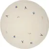 Alfombra redonda de algodón beige Broste Copenhagen, 120 cm Vista previa de la imagen del producto 1