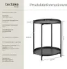 Product information and dimensions for a side table. Produktbild-Vorschau