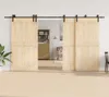 vidaXL Sada kování pro posuvné dveře 400 cm ocel černá Náhled obrázku produktu 3