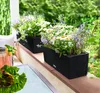 LECHUZA Bac à plantes BALCONERA Cottage 50 noir graphite | Voir les images du produit 8