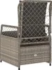 vidaXL Gartensessel 2 Stk. Verstellbar Hellgrau Poly Rattan Produktbild-Vorschau 7