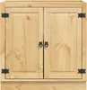 vidaXL Skříň SKI Medově hnědá 80 x 46 x 81,5 cm Masivní Náhled obrázku produktu 6