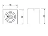 LED Deckenstrahler Aufbauspot dimmbar Schwarz - Gold Produktbild-Vorschau 6