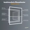 Primaster Fliegenschutz-Plissee 130 x 150 cm weiß/weiß Produktbild-Vorschau 2